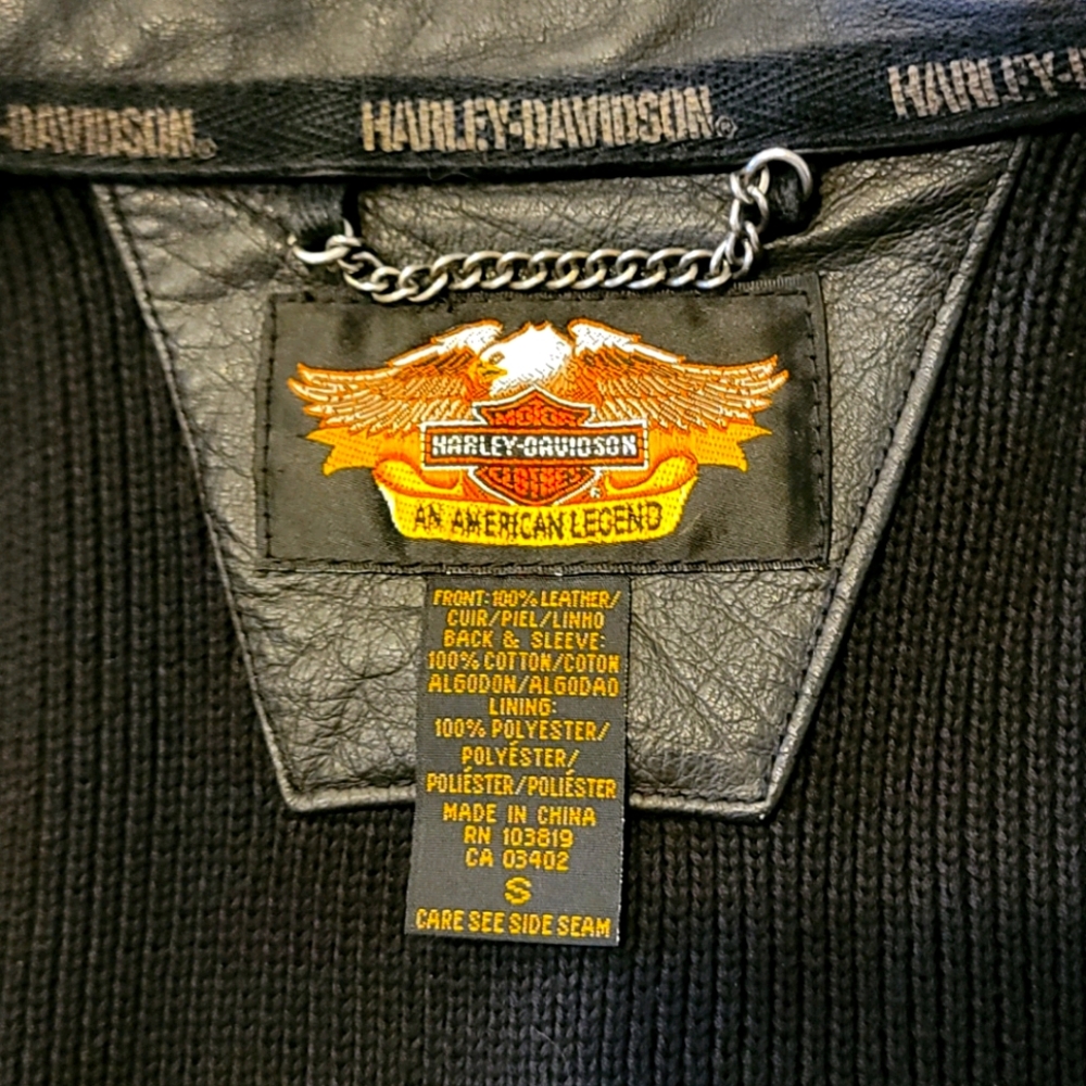 ❤H.P. Harley Davidson Leather Bikers Motorcycle Riding - Picture 4 of 7